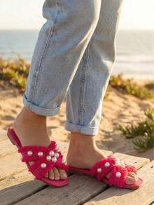 Huarache cómodo moda - Rosa Fucsia - Ver 6