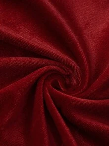 Franclia Đầm hai dây dài có dây xoắn phía trước, đính ngọc trai giả, thích hợp cho các bữa tiệc sang trọng và những buổi hẹn hò lãng mạn. - Màu Đỏ Sâu - Xem 3