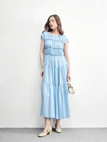 CUCCOO BIZCHIC 简约大方、时尚百搭、休闲通勤女式高跟鞋 - 淡灰色 - 查看 6