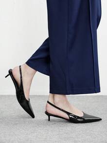 CUCCOO BIZCHIC Women's Pointed Toe Versatile Fashion High Heels For Daily Wear - Black - View 5