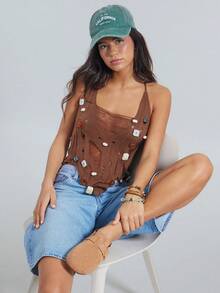 Solezae Dép bít mũi có khóa cài UrbanClassic dành cho nữ, chất liệu da lộn mềm mại, đế lót thoải mái – Đa năng và tiện dụng. - Màu be - Xem 4