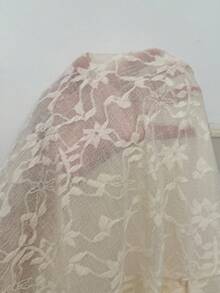 SHEIN 3pcs Apricot Jacquard Spring/Autumn Women Sleepwear Set: Long Sleeve Camisole Shorts & Long Sleeve Cardigan - Apricot - View 8