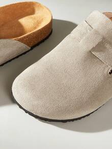 Solecia Sapatos femininos casuais versáteis para o dia a dia, com fivela e modelo baixo. - Cinza - Ver 5