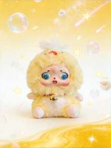 1个可爱卡通乙烯基娃娃钥匙扣包包挂饰背包装饰少女生日礼物青少年女性可爱毛绒玩具配件 - 彩色 - 查看 12