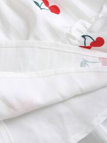 Chiquease 休闲夏季甜美荷叶边蛋糕裙，百搭显瘦多层荷叶边A字迷你裙，修饰臀部和腿部线条，飘逸灵动，拉长身形，尽显女性魅力 - 白色 - 查看 5