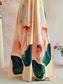 INAWLY 标准尺码女士吊带连衣裙 - 黃色 - 查看 6