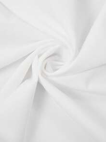 SHEIN PETITE CURVE 大码女士优雅露肩碎花连衣裙，适合约会和外出穿着 - 白色 - 查看 4