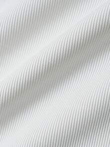 PAVTROS 男士休闲日常通勤字母印花短袖白色T恤，夏季 - 白色 - 查看 6