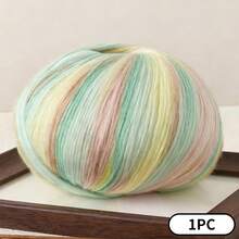 渐变色磨毛棉纱，适用于手工编织围巾、帽子和毯子。亲肤柔软，单股，粗4.0毫米，长458米，重200克。 - 彩色 - 查看 24