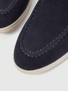 Sleekvia Women's Plush Lining Casual Versatile Flat Shoes - Navy Blue - View 8