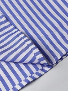 Manfinity CasualCool 男士简约蓝白条纹梭织衬衫