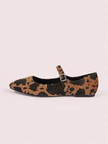 CUCCOO DOLLMOD Sepatu Flat Wanita Ujung Bulat Nyaman dengan Pita Merah Muda Modis dan Elegan, Sepatu Musim Semi, Liburan Musim Semi, Paskah, Hari Valentine - Hitam coklat - View 7