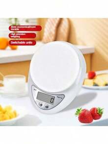 Cân điện tử nhà bếp 5kg/1g có màn hình LED - Dễ vệ sinh, sử dụng pin AAA (không bao gồm), cân nhà bếp, cân thực phẩm, cân trọng lượng nhà bếp, cân nhà bếp chính xác, cân điện tử cầm tay, cân điện tử pha cà phê, cân điện tử LED nhà bếp, cân làm bánh, phụ kiện nhà bếp, dụng cụ làm bánh, đồ dùng nhà bếp, cân điện tử thực phẩm siêu nhỏ, cân thực phẩm dùng để làm bánh. - Nhiều màu - Xem 6