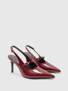 CUCCOO BIZCHIC 女士时尚性感高跟鞋 - 酒紅色 - 查看 2
