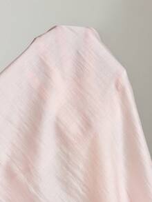 Ontre 2026春夏女士都市风圆领无袖半透明衬衫，侧边纽扣设计，长款休闲商务通勤上衣，优雅夏季女式衬衫，适合度假、派对、婚礼等场合。 - 粉色 - 查看 5