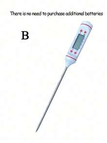 Digital Meat Thermometer For Cooking Food, Kitchen, BBQ, With Probe For Water, Milk, Oil, Liquid, Oven Temperature Measurement, For Large Restaurant Kitchen, Digital Temperature Sensor Instrument