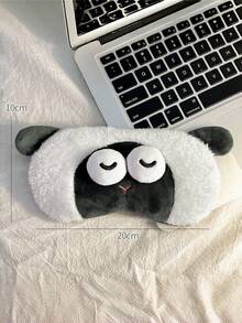 Joivida 1个可爱卡通绵羊眼罩，睡眠时可用，夏季冰敷，适合女孩睡眠时保护眼睛，趣味眼罩，遮光。 - 黑與白 - 查看 11