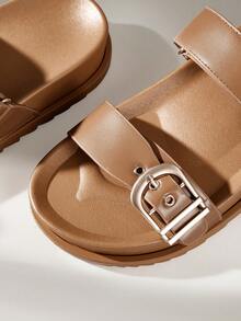 Solecia Damsandaler med spänne och vardagssandaler - Brun - Visa 5