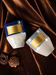 Cirelle Rustic Ceramic Coffee Mug – Gold Accent Attached, Unique Design Cup For Espresso, Latte & Cappuccino, Artisan Stoneware Mug, Housewarming & Coffee Lover Gift - Multicolor - View 4