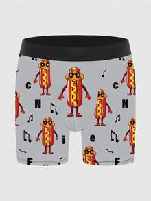 3pcs/Pack Men's Printed Boxer Briefs - Multicolor - View 3