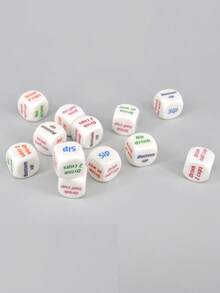 MINKOJA - SELECTS 10件套家用饮酒游戏骰子套装，骰子套装，朋友聚会，情侣游戏，家庭派对 - 彩色 - 查看 2