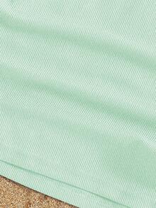 Girls Casual Back To School Knit Cami Tween - Mint Green - View 5