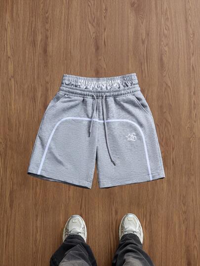 TOKVUE 男士街头学院风高街嘻哈摇滚二合一腰带运动短裤，适合送给男朋友或丈夫的礼物