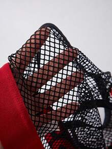 Men's Letter Print Mesh Sexy Thong Underwear - Multicolor - View 4