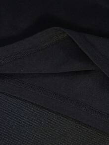 SpongeBob SquarePants | SHEIN Women's Casual Everyday Commute Funny Cute Cartoon Letter Print Dropped Shoulder Loose Black T-Shirt, Summer - Black - View 3