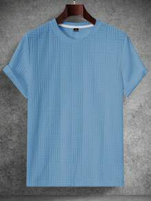 OTTIMOZO تيشيرتات رجالي مناسبة الجسم ذات ياقة طاقم...