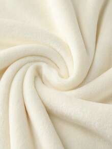 Franclia 休闲时尚刺绣杏色圆领长袖女式T恤，百搭秋冬针织外套