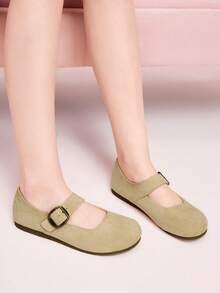 CUCCOO DOLLMOD Women's Casual Versatile Commute Simple Flats Valentine's Day - Apricot - View 4