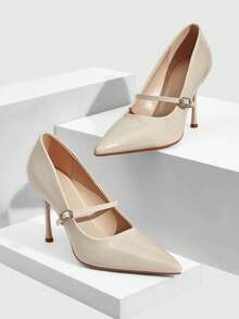 CUCCOO SZL Women Shoes Women's Pointed Stiletto Apricot Women's High Heel Shoes Fashion Sexy Party Banquet Nightclub Fashion Simple High Heel Women's Shoes Valentine's Day - Beige - View 2