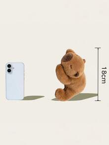 POKOJA LAND - SELECTS 水豚毛绒玩具，可爱卧姿水豚，躺在玩偶手掌中，柔软面料，是儿童生日礼物、节日礼物，男孩女孩都喜欢，精致毛绒玩具，送给朋友的理想礼物。 - 彩色 - 查看 4