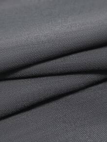 Franclia 优雅纯色半身裙，适合商务、通勤、浪漫复古、休闲街头风、约会、用餐、度假和聚会等场合。时尚性感的侧开衩设计，春夏必备。 - 灰色 - 查看 7