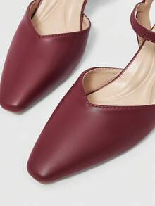 Sleekvia Women Pumps Valentine's Day - Burgundy - View 4