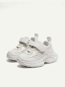 Cozy Pixies A Pair Of Spring And Summer Fashion Versatile Fun Cute White Dad Shoes Soft Sole Flat Bottom Baby Sneakers College Style Outdoor Play Travel Party - White - View 5