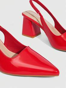 CUCCOO SZL 豹纹高跟休闲鞋 春季鞋款 春假 复活节 舞会 高跟鞋 圣诞节 - 大紅1 - 查看 8