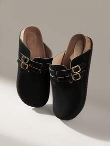 Solecia 新款厚底女士拖鞋 - 黑色 - 查看 6