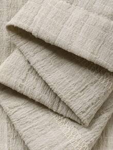 DAZY 女士条纹单排扣背心和裤子休闲两件套 - 卡其色 - 查看 8