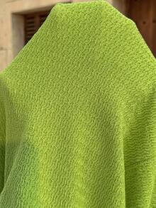 SHEIN Bộ áo liền quần gợi cảm màu trơn, kiểu xoắn rỗng dành cho bà bầu, thích hợp cho mùa hè. - màu xanh lá - Xem 7