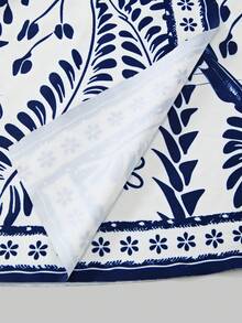 26SS Spring/Summer Vacation Beach Mature Elegant BOHO Parrot Print 3 Pieces Set: Skirt, Swimwear, 2026 New Women's Swimwear ArrivalFor School, Suitable For Holiday, Date, Afternoon Tea, Western, Cruise, Beach, Island, Road Trip, All Seasons, Music Festival, Boho Vacation, Bohemian Vacation, Chill Autumn , Western Boho , Elegant Tops For Women Swimwear 3 Pieces Set Swim Oasis 3 Pieces Set Beach Skirt Set Beach Set For Women S Sets For Summer Women's Sets For Summer - Blue - View 6