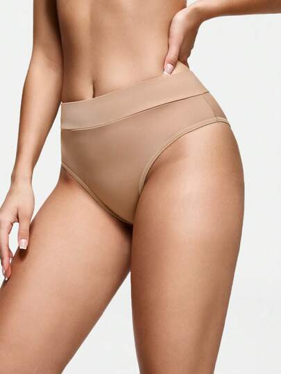 SHAPORA 1 st. bekväma minimalistiska trosor i kaffefärg för kvinnor