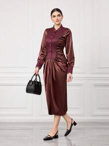 Sleekvia New Spring/Autumn Black Square Toe Chunky Heel Strap Backless Comfortable Non-Slip Fashionable Versatile Women High Heels - Black - View 6