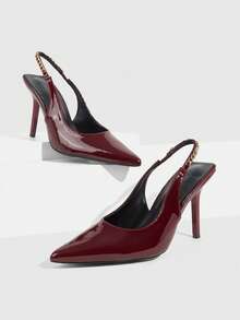 CUCCOO SZL Women Pumps Valentine's Day - Burgundy - View 6