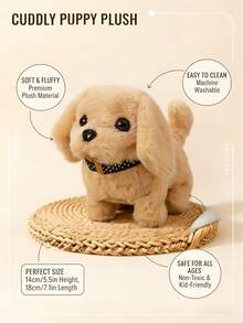 POKOJA LAND POKOJA LAND 逼真金毛寻回犬玩具狗，仿真拉布多金毛寻回犬，会跑会叫会摇尾巴，奔跑和吠叫动作逼真，带来真实的互动体验，适合作为儿童生日和节日礼物、节日宠物伴侣、亲子互动玩具。 - 彩色 - 查看 4