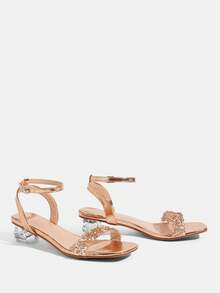 CUCCOO TILAWA 女士高跟凉鞋 - 香檳色 - 查看 4