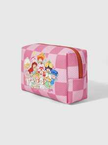 Strawberry Shortcake | ROMWE Cute Cartoon Printed Strawberry Pendant Bag, Portable Storage Cosmetic Bag, Large-Capacity Storage Bag. - powder - View 9