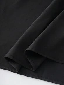 GlowEve Blusa de manga corta y falda con pliegues en estampado de paisley para mujer, elegante para uso diario, vacaciones, viajes, San Valentín, citas, estilo callejero francés, vintage, fiestas, con base color albaricoque y estampado negro, nueva llegada para principios de primavera/primavera-verano - Multicolor - Ver 8