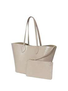 Women's Tote Bag Large Ivory - Beige - View 3